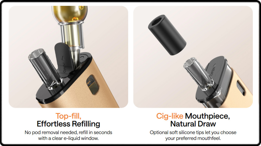 Cartouches de 2ml, remplissage par le haut